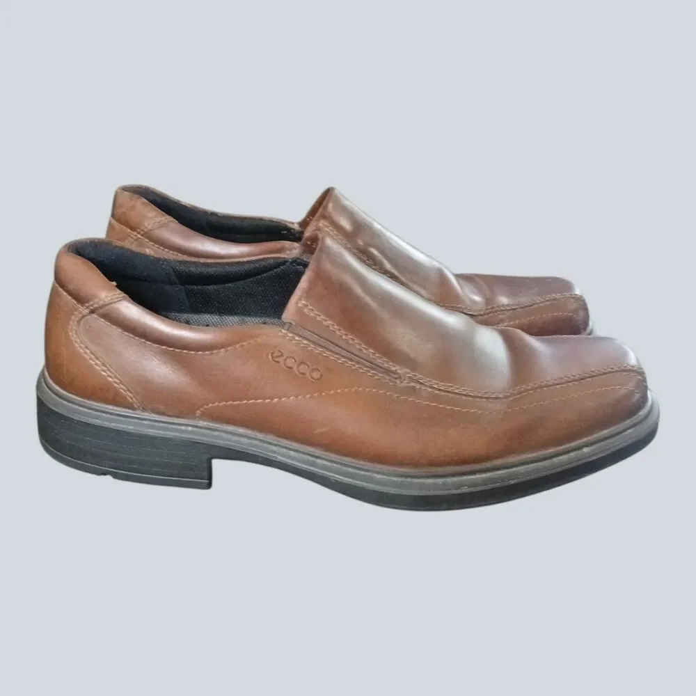 Ecco Men's Helsinki Comfort Loafers Brown Size 43 EU (9 US)